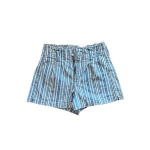 Blue Stripped High Waisted American Eagle Shorts- Size 8